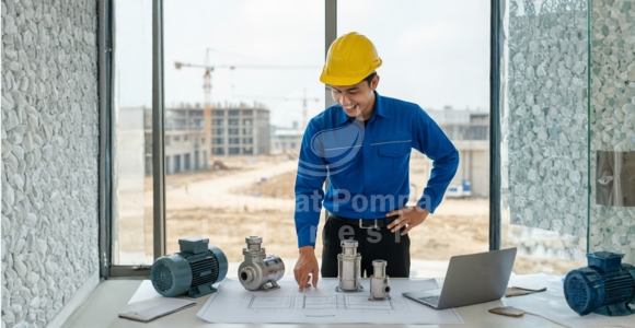 pompa grundfos di proyek industri